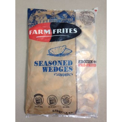Farm Frites fűszeres héjas burgonyagerezd (2,5 kg/csomag; 4 csomag/karton)