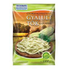   Gyorsfagyasztott gyalult tök kaporral (1kg/csomag; 10 csomag/karton)