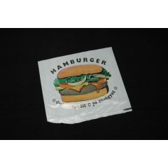 Hamburger tasak nylon feliratos (100db/cs)